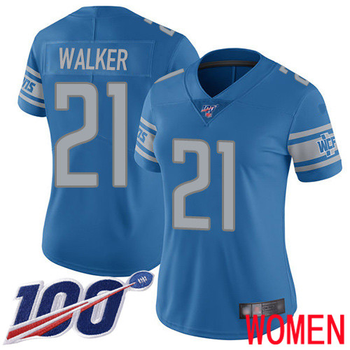 Detroit Lions Limited Blue Women Tracy Walker Home Jersey NFL Football 21 100th Season Vapor Untouchable
